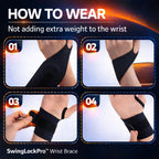 Swing Lock Pro Golf Wrist Support for Stability, Control & Pain Relief