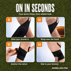 Swing Lock Pro Golf Wrist Support for Stability, Control & Pain Relief